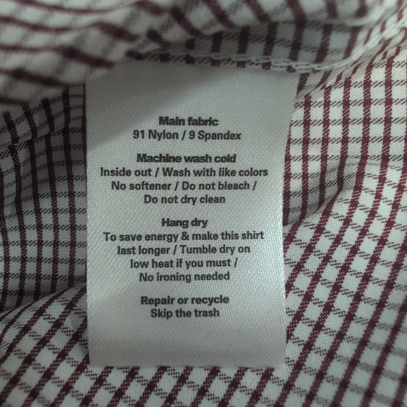 Poncho The Howdy Men's Short Sleeve Checkered Shirt Size XXL Maroon Microcheck - Picture 6 of 8